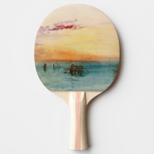 ウィリアムターナー – サンセットのヴェネツィア近くのラグーン 卓球ラケット (正面)