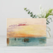 ウィリアムターナー – サンセットのヴェネツィア近くのラグーン 招待状 (スタンド正面)