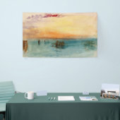 ウィリアムターナー – サンセットのヴェネツィア近くのラグーン 横断幕 (トレードショー)