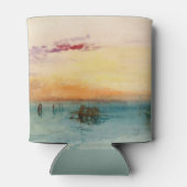 ウィリアムターナー – サンセットのヴェネツィア近くのラグーン 缶クーラー (裏面)