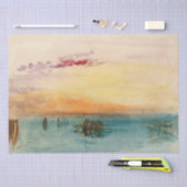 ウィリアムターナー – サンセットのヴェネツィア近くのラグーン 薄葉紙 (クラフト)