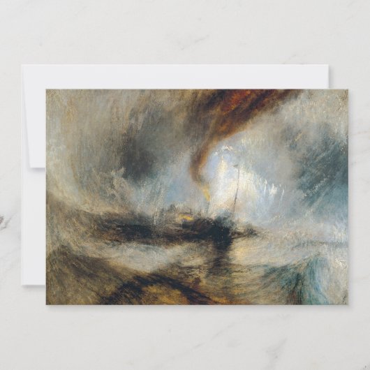 ウィリアムターナー – スノーストーム サンキューカード (正面)