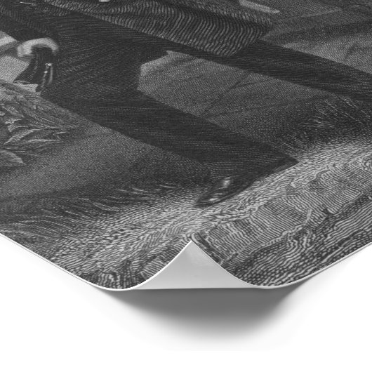 ウィリアムテカンセシャーマンエングレービングポートレート ポスター (角)