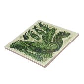 ウィリアムドモーガングリーンシーライオンフィッシュセラミックタイル タイル (側面)