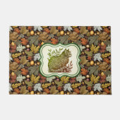 ウィリアムパーソナライズされたモリス紅葉ズ猫 ドアマット (正面)