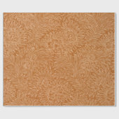 ウィリアムビクトリアンモリススタイルフローラと葉 ラッピングペーパー (フラット)