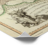 ウィリアムファーデンの地中海の地図 ポスター (角)