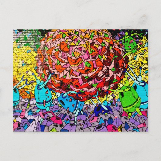 ウィリアムブルググラフィティアートポストカード ポストカード (正面)