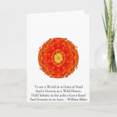 ウィリアムブレイクの引用文 カード (正面)