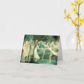 ウィリアムブレイクの真夏の夜の夢のメッセージカード カード (黄色い花)