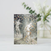 ウィリアムブレイクザ誘惑と秋のイブ ポストカード (スタンド正面)