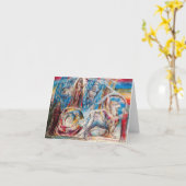 ウィリアムブレイクビアトリスのメッセージカード カード (黄色い花)