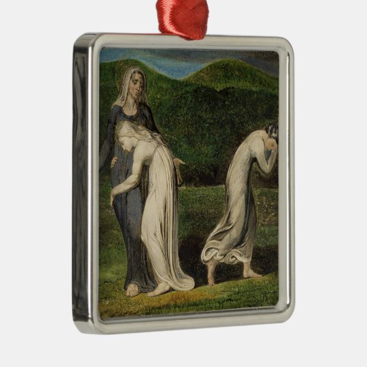 ウィリアムブレイクルースおよびOrpahをに懇願している| Naomi メタルオーナメント (右)