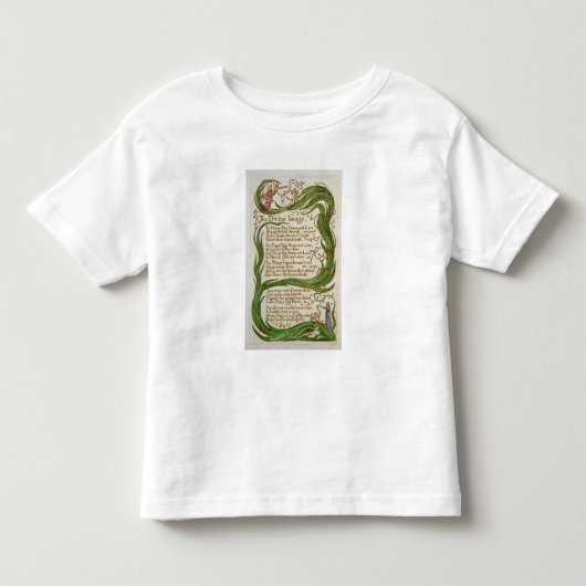 ウィリアムブレイク|の歌からの神のイメージ、 トドラーTシャツ (正面)