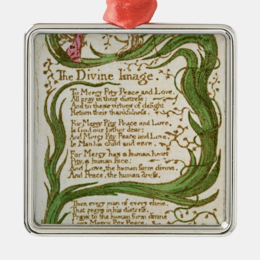 ウィリアムブレイク|の歌からの神のイメージ、 メタルオーナメント (正面)