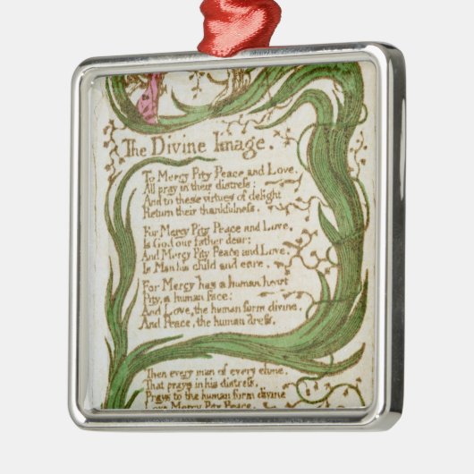 ウィリアムブレイク|の歌からの神のイメージ、 メタルオーナメント (左)