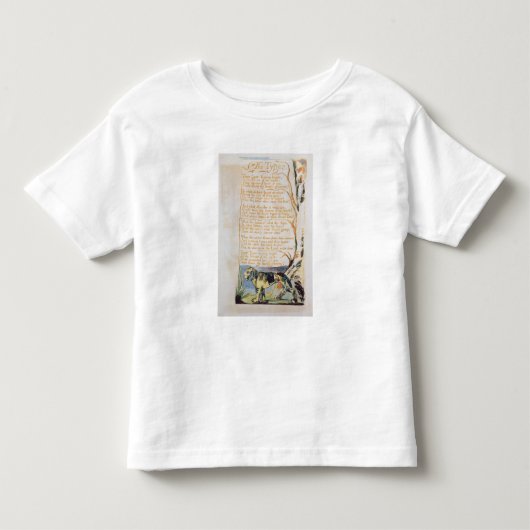 ウィリアムブレイク|潔白の歌からのTyger、 トドラーTシャツ (正面)