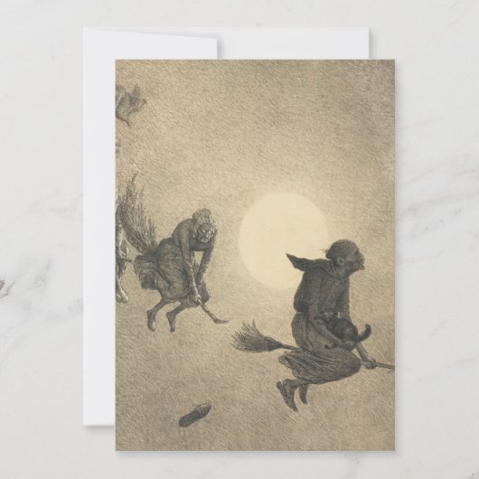 ウィリアムホルブルックひげ魔女の乗り物1870 招待状 (正面)