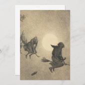 ウィリアムホルブルックひげ魔女の乗り物1870 招待状 (正面/裏面)