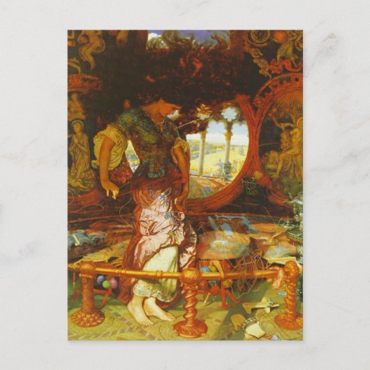 ウィリアムホルマン狩りザレディーオブシャロット ポストカード (正面)