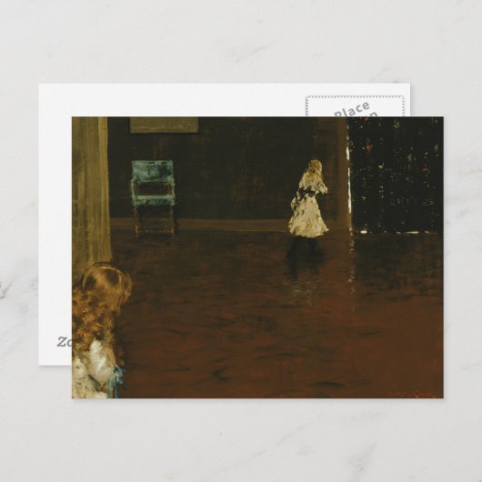 ウィリアムメリットチェイス – 隠れてシーク ポストカード (正面/裏面)