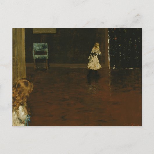 ウィリアムメリットチェイス – 隠れてシーク ポストカード (正面)