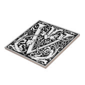 ウィリアムモノグラムのモリス文字V タイル (側面)