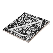 ウィリアムモノグラムのモリス文字Z タイル (側面)