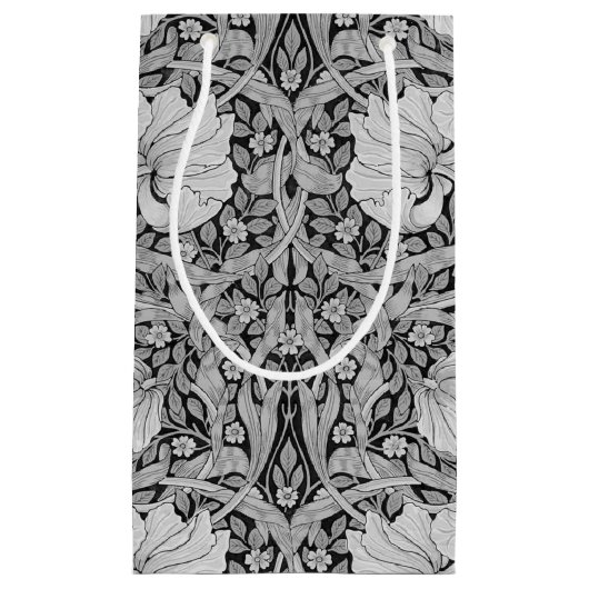 ウィリアムモノトーンの・モリス・パーペネル・グレイ スモールペーパーバッグ (正面)