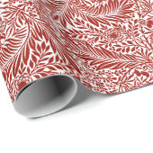 ウィリアムモリスさくらんぼレッドラークスパーパターン ラッピングペーパー (ロールコーナー)