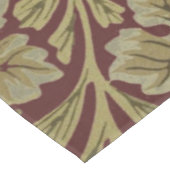 ウィリアムモリスつる植物グレープレッドグリーンアート テーブルクロス (アングル)