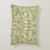 ウィリアムモリスひまわり緑の花 アクセントクッション (裏面(縦))