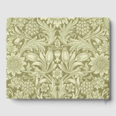 ウィリアムモリスひまわり緑の花 ゲストブック (裏面)