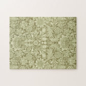 ウィリアムモリスひまわり緑の花 ジグソーパズル (横)