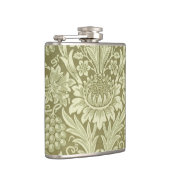 ウィリアムモリスひまわり緑の花 フラスク (右)