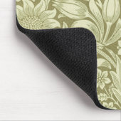 ウィリアムモリスひまわり緑の花 マウスパッド (コーナー)