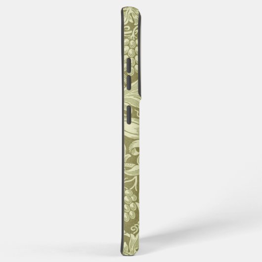 ウィリアムモリスひまわり緑の花 SAMSUNG GALAXYケース (右側面)