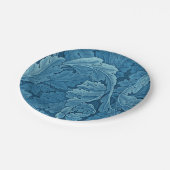 ウィリアムモリスアカンサスヴィンテージブルー ペーパープレート (アングル)