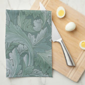 ウィリアムモリスアカンサス植物学調和クラシック キッチンタオル (四つ折り)