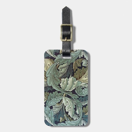 ウィリアムモリスアカンサス葉ズ ラゲッジタグ (正面縦)