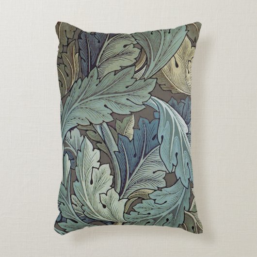 ウィリアムモリスアカンソスサージフラワーフローラボタニック アクセントクッション (正面(垂直))