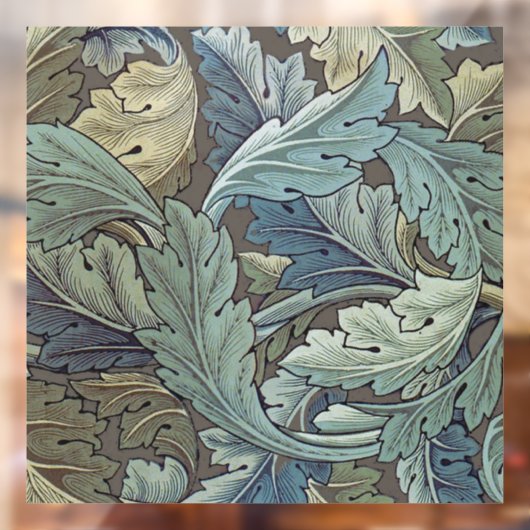 ウィリアムモリスアカンソスサージフラワーフローラボタニック ウィンドウサイン (シート2)