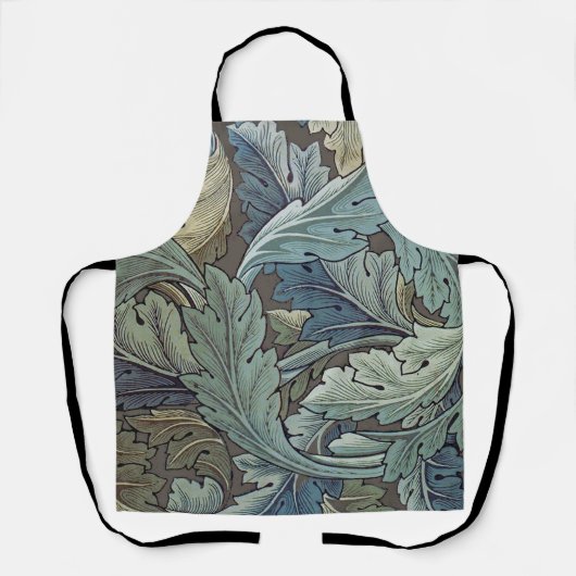 ウィリアムモリスアカンソスサージフラワーフローラボタニック エプロン (正面)