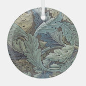 ウィリアムモリスアカンソスサージフラワーフローラボタニック ガラスオーナメント (正面)