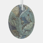 ウィリアムモリスアカンソスサージフラワーフローラボタニック ガラスオーナメント (正面右)