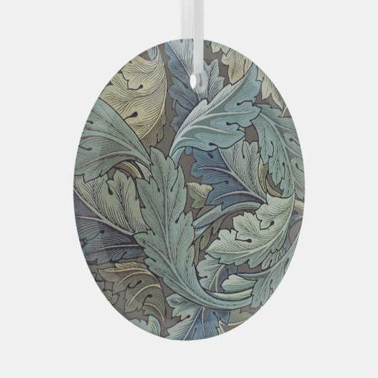 ウィリアムモリスアカンソスサージフラワーフローラボタニック ガラスオーナメント (正面右)