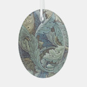 ウィリアムモリスアカンソスサージフラワーフローラボタニック ガラスオーナメント (正面左)