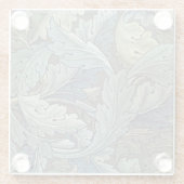 ウィリアムモリスアカンソスサージフラワーフローラボタニック ガラスコースター (裏面)