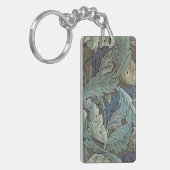 ウィリアムモリスアカンソスサージフラワーフローラボタニック キーホルダー (正面左)