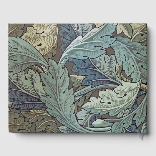 ウィリアムモリスアカンソスサージフラワーフローラボタニック ゲストブック (裏面)